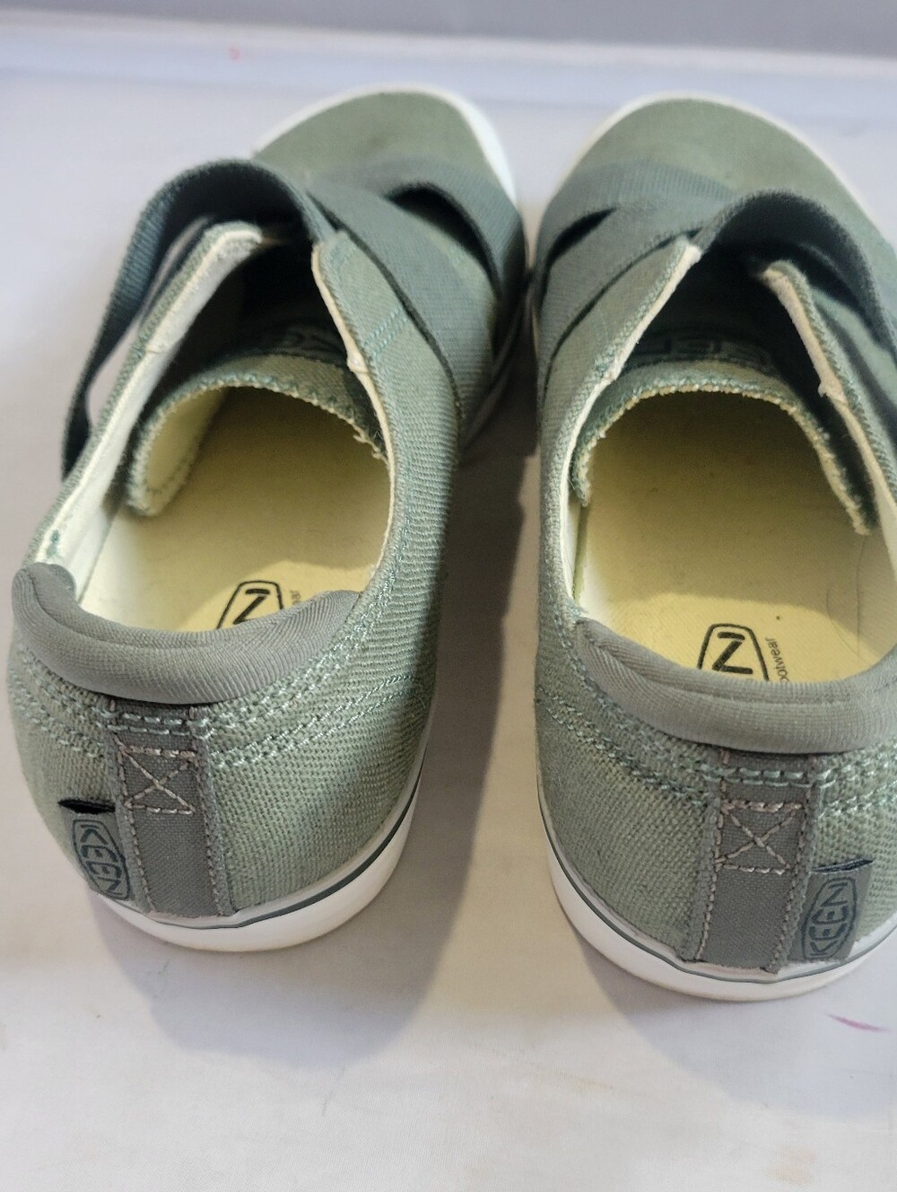 Keen Elsa III Gore Cross Strap Women's Slip On Sneakers - Tan -Size: US:size 8.5 - Picture 3 of 4